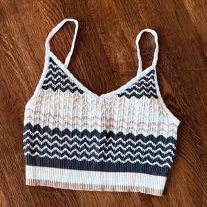 Stylish Knit Crop Top